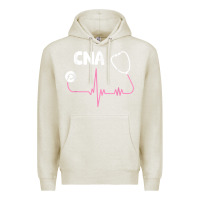 Oatmeal Heather cna nurse t shirt Premium Hoodie - SnappyArt