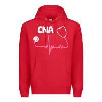 Red cna nurse t shirt Premium Hoodie - SnappyArt