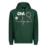 Sports Green cna nurse t shirt Premium Hoodie - SnappyArt