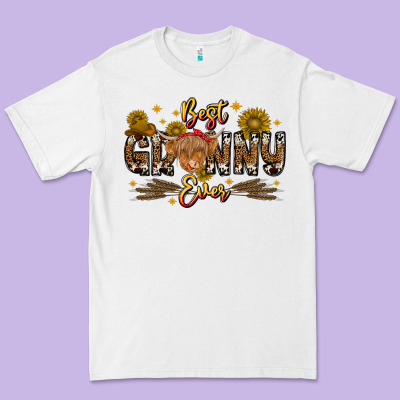 Best Granny Ever Western Theme Premium Tee Designed By Cowhidedigitalart