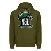 Army Green northeastern state riverhawks Premium Hoodie - SnappyArt