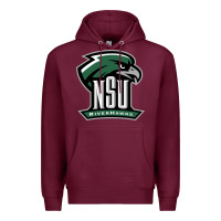Burgundy northeastern state riverhawks Premium Hoodie - SnappyArt