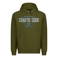 Army Green Chaotic Good Essential  Copy Premium Hoodie - SnappyArt
