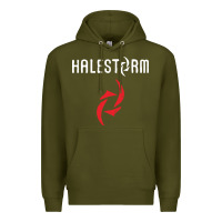 Army Green halestorm black Premium Hoodie - SnappyArt