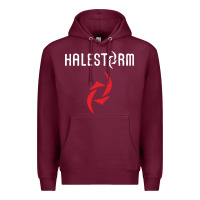 Burgundy halestorm black Premium Hoodie - SnappyArt