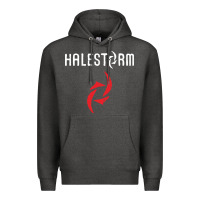 Charcoal Heather halestorm black Premium Hoodie - SnappyArt