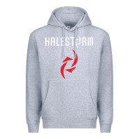 Heather Grey halestorm black Premium Hoodie - SnappyArt