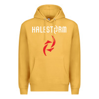 Mustard halestorm black Premium Hoodie - SnappyArt