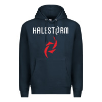 Navy halestorm black Premium Hoodie - SnappyArt