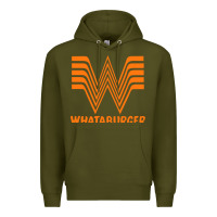 Army Green whataburger Premium Hoodie - SnappyArt
