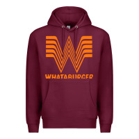 Burgundy whataburger Premium Hoodie - SnappyArt