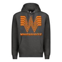 Charcoal Heather whataburger Premium Hoodie - SnappyArt