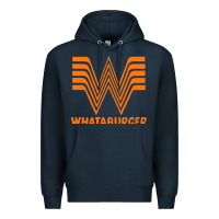 Navy whataburger Premium Hoodie - SnappyArt
