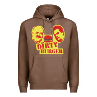 Chestnut Dirty Burger Premium Hoodie - SnappyArt