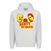 Dove Grey Dirty Burger Premium Hoodie - SnappyArt