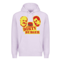 Lilac Dirty Burger Premium Hoodie - SnappyArt