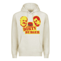 Oatmeal Heather Dirty Burger Premium Hoodie - SnappyArt