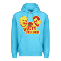 Ocean Blue Dirty Burger Premium Hoodie - SnappyArt