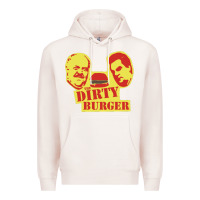 Pale Pink Dirty Burger Premium Hoodie - SnappyArt