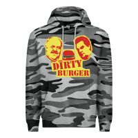 Slate Camo Dirty Burger Premium Hoodie - SnappyArt
