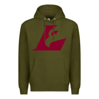 Army Green UW-La Crosse maroon Premium Hoodie - SnappyArt
