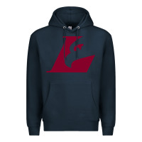 Navy UW-La Crosse maroon Premium Hoodie - SnappyArt