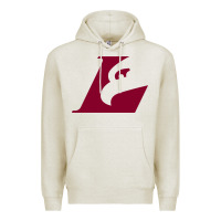 Oatmeal Heather UW-La Crosse maroon Premium Hoodie - SnappyArt
