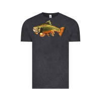 Vintage Black leaping brook trout Vintage Tee - LillyAllenDesigns