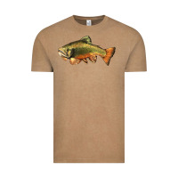 Vintage Coffee leaping brook trout Vintage Tee - LillyAllenDesigns