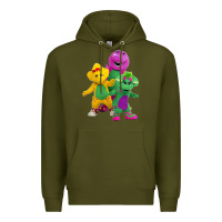 Army Green new 755 barney and friends cute Premium Hoodie - SnappyArt
