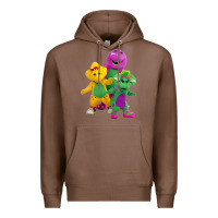 Chestnut new 755 barney and friends cute Premium Hoodie - SnappyArt