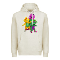 Oatmeal Heather new 755 barney and friends cute Premium Hoodie - SnappyArt