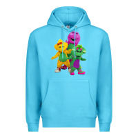 Ocean Blue new 755 barney and friends cute Premium Hoodie - SnappyArt
