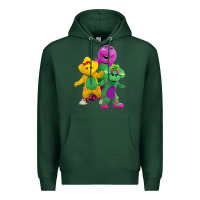 Sports Green new 755 barney and friends cute Premium Hoodie - SnappyArt