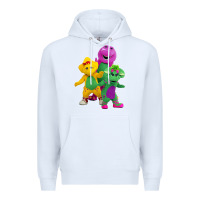 White new 755 barney and friends cute Premium Hoodie - SnappyArt