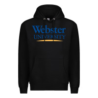 Black webster university Premium Hoodie - SnappyArt