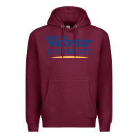 Burgundy webster university Premium Hoodie - SnappyArt