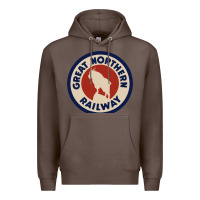 Coffee Great Northern Railroad Premium Hoodie - SnappyArt