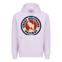 Lilac Great Northern Railroad Premium Hoodie - SnappyArt