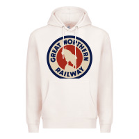 Pale Pink Great Northern Railroad Premium Hoodie - SnappyArt