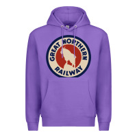 Purple Great Northern Railroad Premium Hoodie - SnappyArt