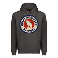 Smoke Great Northern Railroad Premium Hoodie - SnappyArt