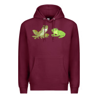 Burgundy The Princess and the Frog Tiana and Naveen Art Premium Hoodie - SnappyArt