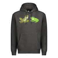 Charcoal Heather The Princess and the Frog Tiana and Naveen Art Premium Hoodie - SnappyArt