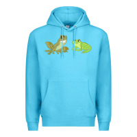 Ocean Blue The Princess and the Frog Tiana and Naveen Art Premium Hoodie - SnappyArt