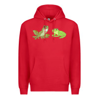 Red The Princess and the Frog Tiana and Naveen Art Premium Hoodie - SnappyArt