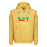 Antique Gold that what i do i pet dogs read books and i know things t shirt Premium Hoodie - SnappyArt