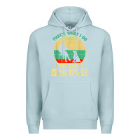 Blue Mist that what i do i pet dogs read books and i know things t shirt Premium Hoodie - SnappyArt