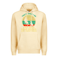 Pina Colada that what i do i pet dogs read books and i know things t shirt Premium Hoodie - SnappyArt