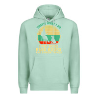 Seafoam that what i do i pet dogs read books and i know things t shirt Premium Hoodie - SnappyArt